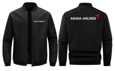 ASIAN AIRLINES LOOSE SOLID COLOR JACKET